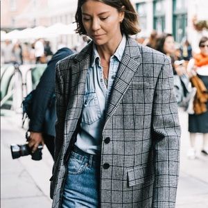 ZARA | NWT Check Blazer